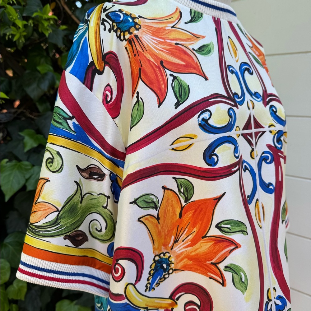 Dolce & Gabbana Colorful Blouse NWT - Picture 3 of 7